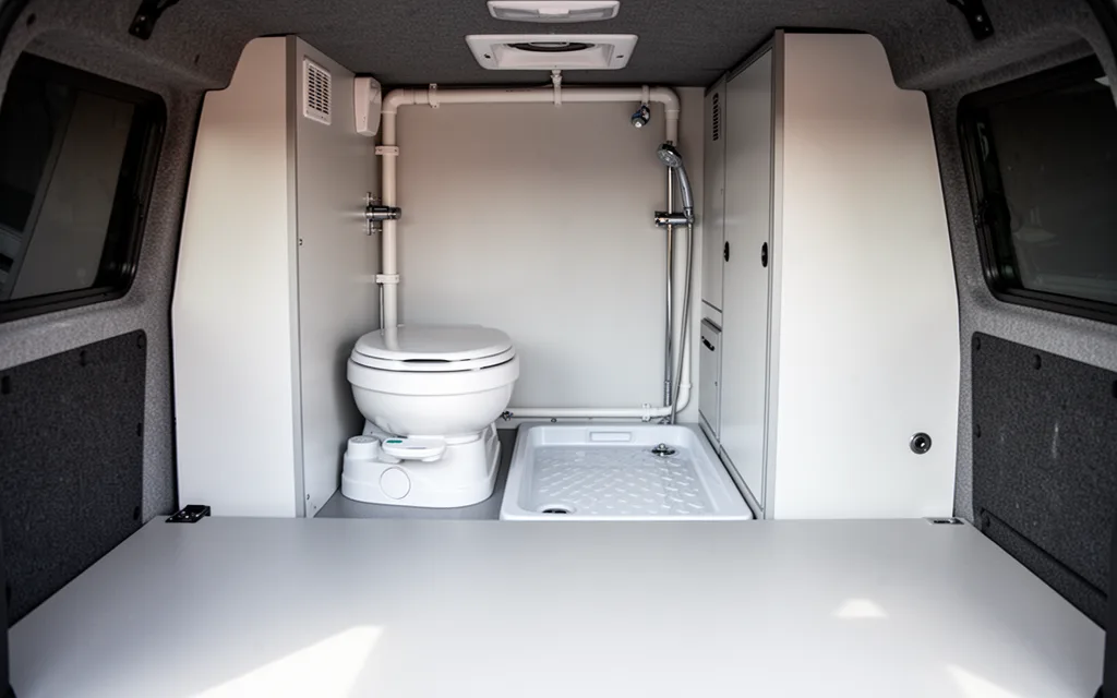 best van conversion kits with bathroom — Bathroom